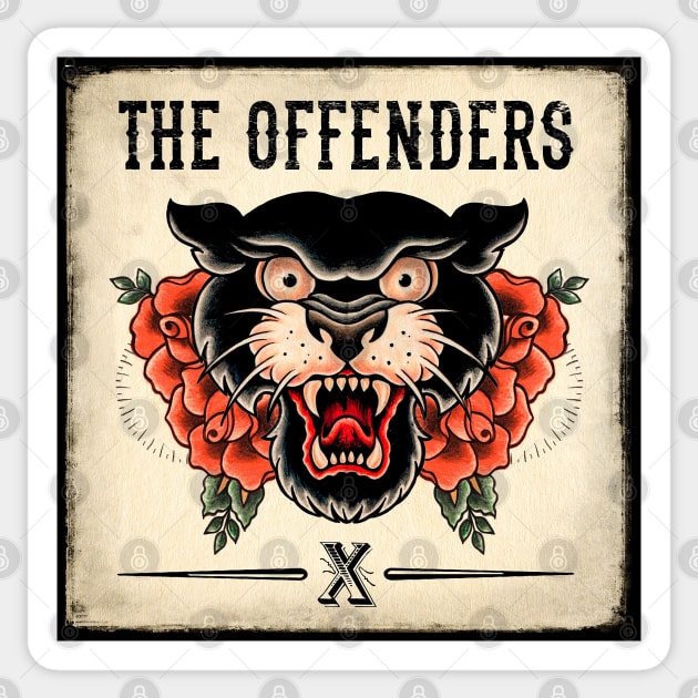 The Offenders Sticker by lrvarley